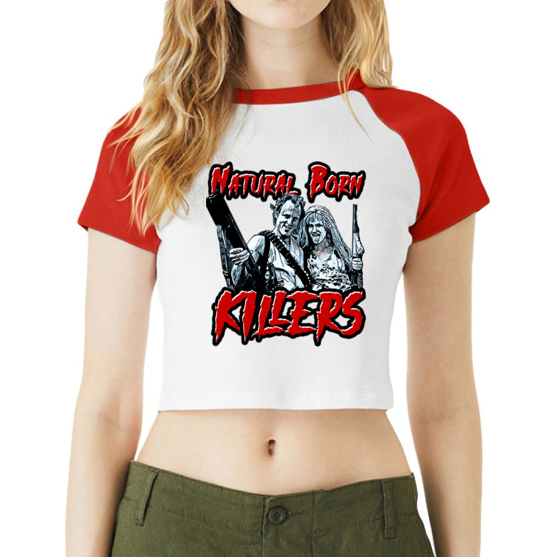 Natural Born Killers Raglan Crop Top by CherylBrandy | Artistshot