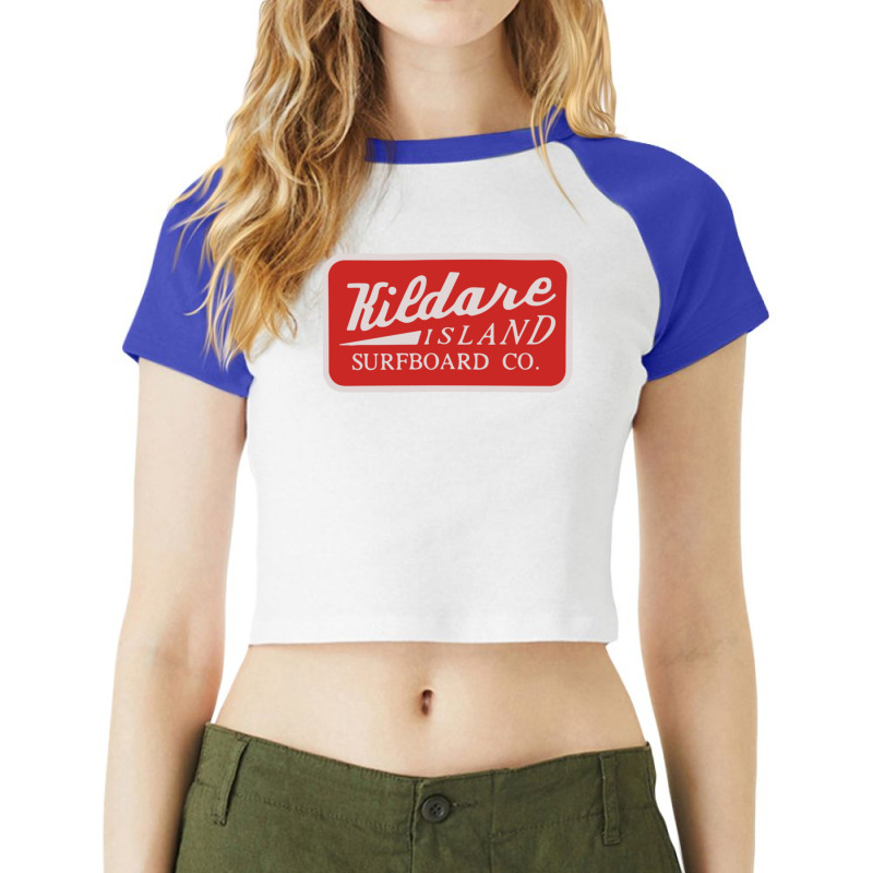 Kildare Island Surf Classic Raglan Crop Top by josephzindel | Artistshot