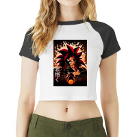 Super Saiyan 4-fdftd Raglan Crop Top | Artistshot