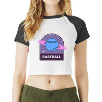 Baseball Planet Raglan Crop Top | Artistshot