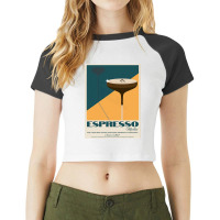 The Espresso Martini Raglan Crop Top | Artistshot