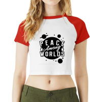 Peace Among Worlds Raglan Crop Top | Artistshot