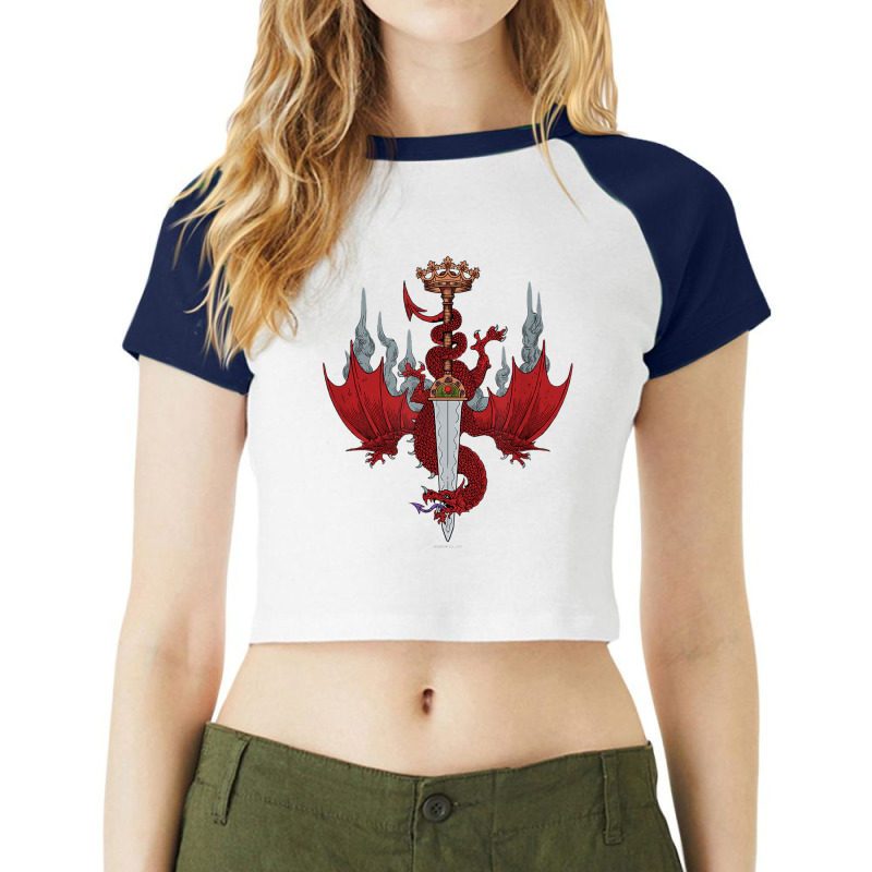 Dragon's Dogma Imperial Capital Emblem T Shirt Raglan Crop Top by matheeishilo | Artistshot