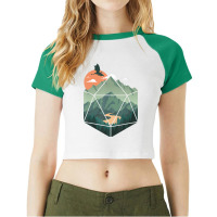 D20 Ar, Dungeons Lover Fantasy Gaming Raglan Crop Top | Artistshot