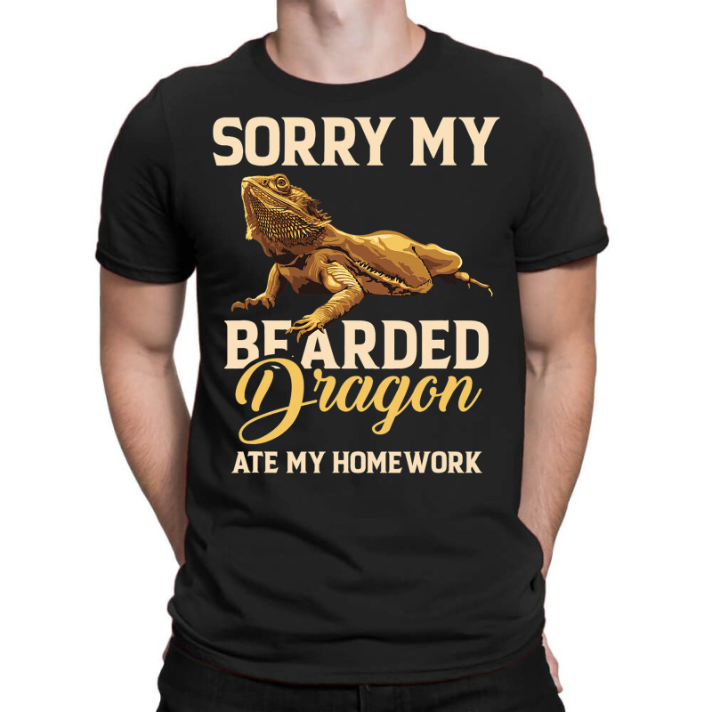 Bearded Dragon Cute Lizard Beardie Ate My Homework T-shirt | Artistshot