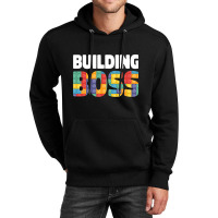 Building Boss Brick Builder Kids Block Building Unisex Hoodie | Artistshot