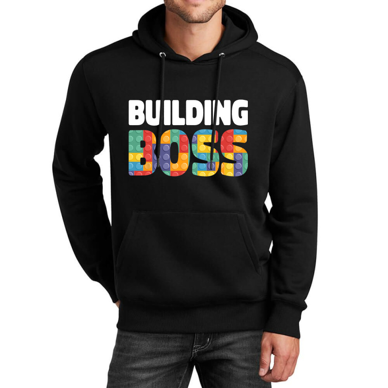 Building Boss Brick Builder Kids Block Building Unisex Hoodie | Artistshot