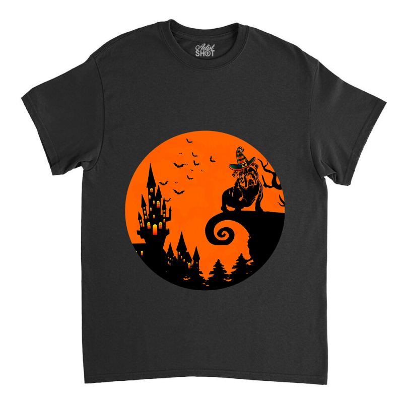 Bulldog Moon Halloween Costume Scary For Adults Do Classic T-shirt | Artistshot