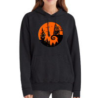 Bulldog Moon Halloween Costume Scary For Adults Do Vintage Hoodie | Artistshot