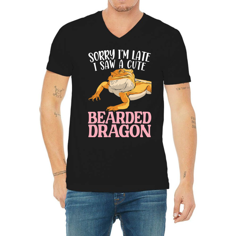 Bearded Dragon Girl Gecko Lizard Reptile V-neck Tee | Artistshot