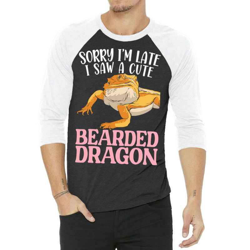 Bearded Dragon Girl Gecko Lizard Reptile 3/4 Sleeve Shirt | Artistshot