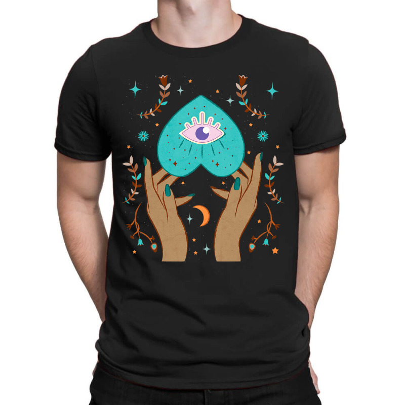 Celestial Boho Cottagecore Aesthetic Moon Evil Eye T-shirt | Artistshot