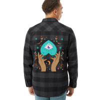 Celestial Boho Cottagecore Aesthetic Moon Evil Eye Flannel Shirt | Artistshot