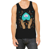 Celestial Boho Cottagecore Aesthetic Moon Evil Eye Tank Top | Artistshot