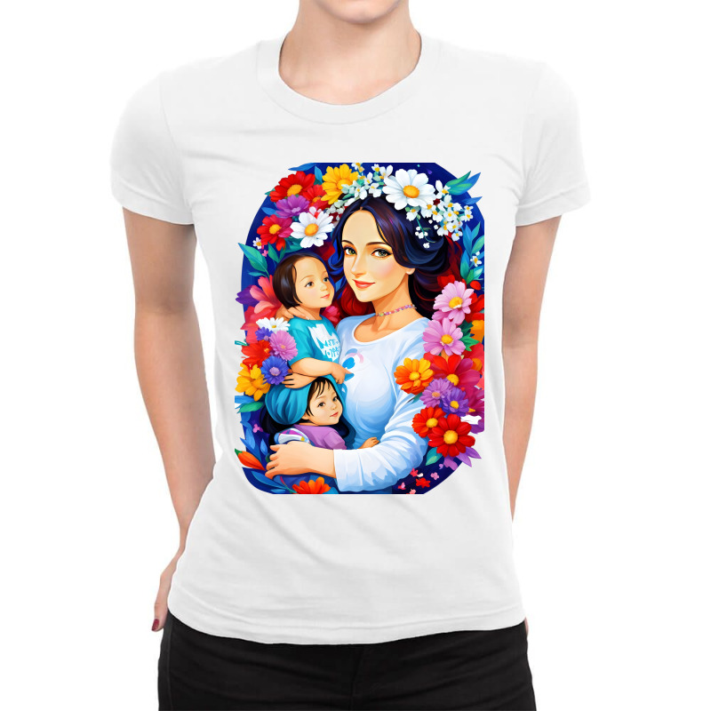 Happy Mother's Day To The Most Wonderful Moms Ladies Fitted T-Shirt by jayajaya | Artistshot