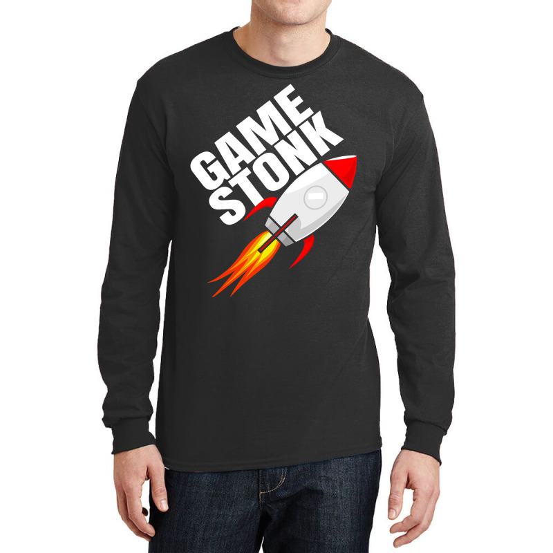 Game Stonk Shirt Ride It To The Moon Long Sleeve Shirts | Artistshot