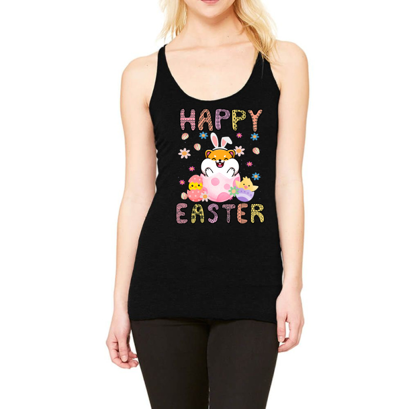 Easter Kawaii Bunny Guinea Pig Cute Spring Egg Hun Racerback Tank | Artistshot