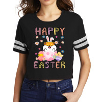 Easter Kawaii Bunny Guinea Pig Cute Spring Egg Hun Scorecard Crop Tee | Artistshot