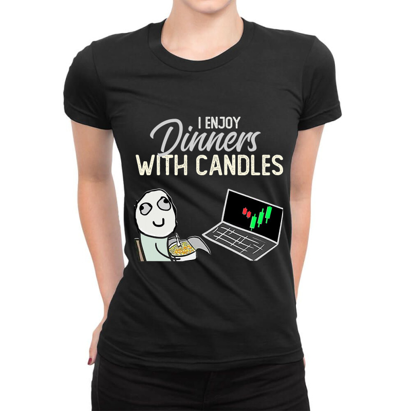 Funny Stock Trading Team Prefer Romantic Candlesti Ladies Fitted T-Shirt by DreawCorey | Artistshot