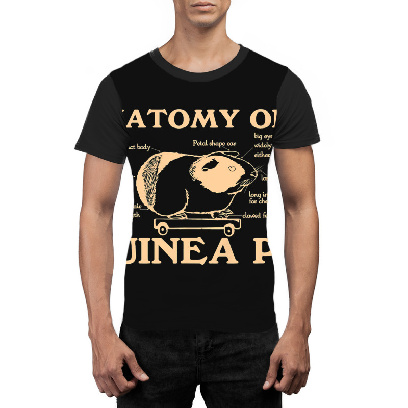 Funny Anatomy Of A Guinea Pig Men Women Animal45 Graphic T-shirt | Artistshot