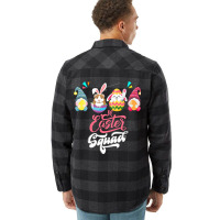 Easter Squad Group Gnomes Guinea Pig Bunny In Choc Flannel Shirt | Artistshot