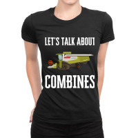 Farming Combine Harvester Driver Agriculture Tract Ladies Fitted T-shirt | Artistshot