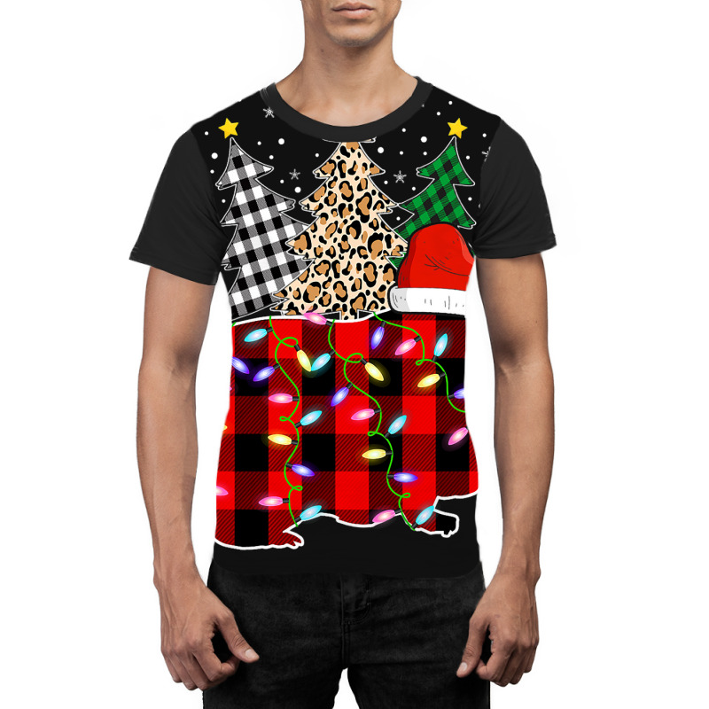 Funny Merry Christmas Guinea Pig Animals Leopard P Graphic T-shirt | Artistshot