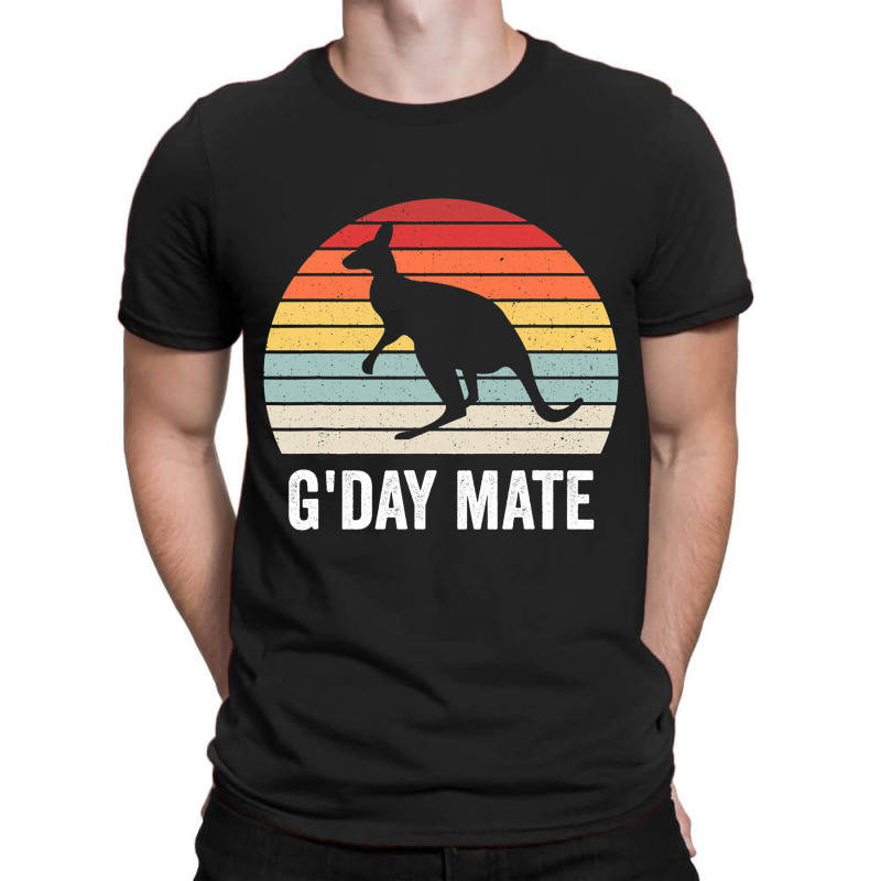 Gday Mate Australia Funny Kangaroo Australian Vint T-shirt | Artistshot