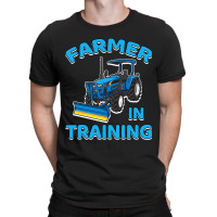 Funny Tractor Boy Farmer In Training Farming Tract T-shirt | Artistshot