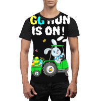 Egg Hunt Is On Tractor Easter Bunny Eggs Boys Kids Graphic T-shirt | Artistshot