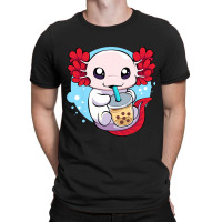 Funny Axolotl Salamander Aquatic Boba Kawaii Aesth T-shirt | Artistshot