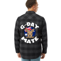 Gday Mate Kangaroo Australia Flannel Shirt | Artistshot