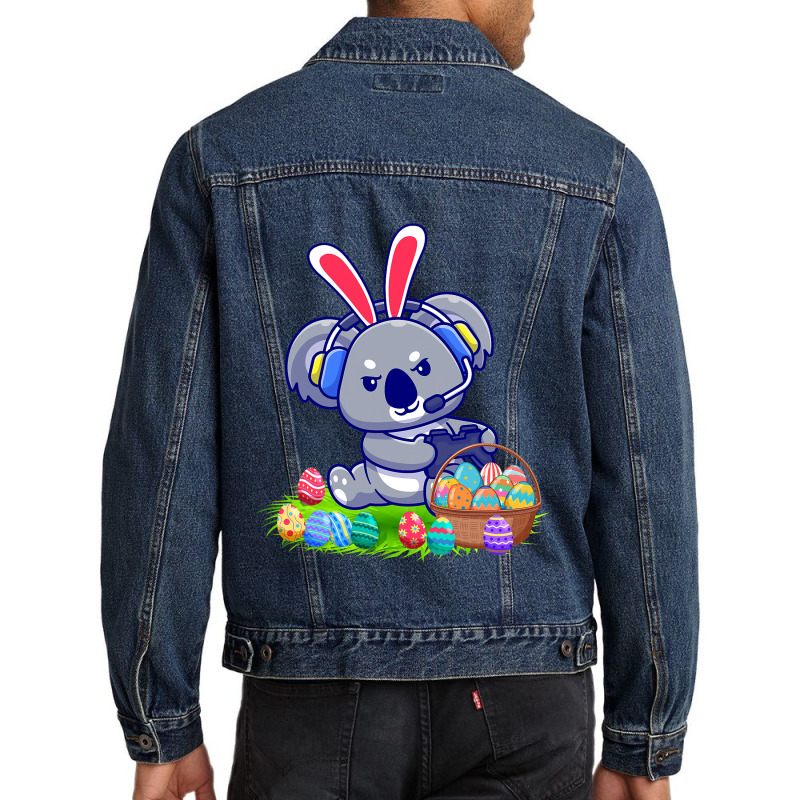 Funny Gnomes Easter Bunny Ears Easter Koala Bunny  Men Denim Jacket by Regorgeous | Artistshot