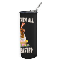 Funny Guinea Pig With Cute Bunny Ears Easter Day E Skinny Tumbler | Artistshot