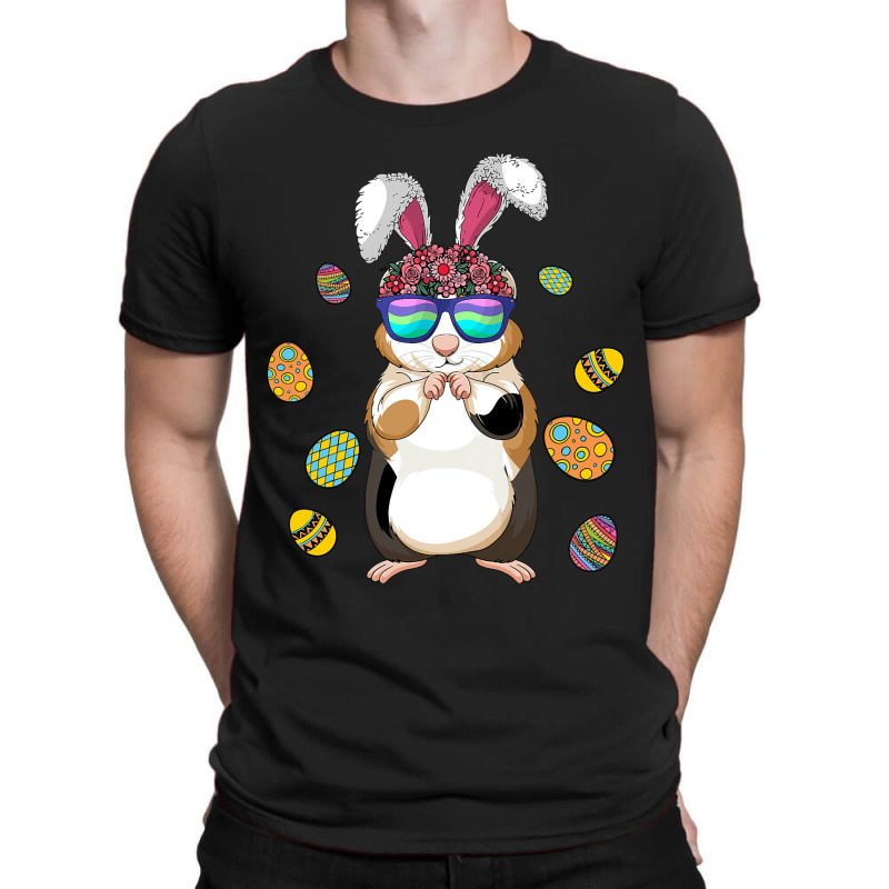 Funny Guinea Pig With Cute Bunny Ears Happy Easter T-shirt | Artistshot