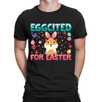 Eggcited For Easter Bunny Guinea Pig Rabbit Funny  T-shirt | Artistshot