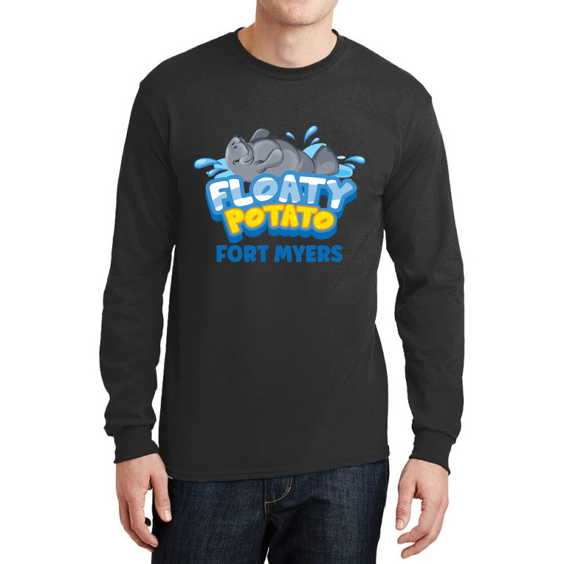 Fort Myers Florida Floaty Potato Manatee Long Sleeve Shirts | Artistshot