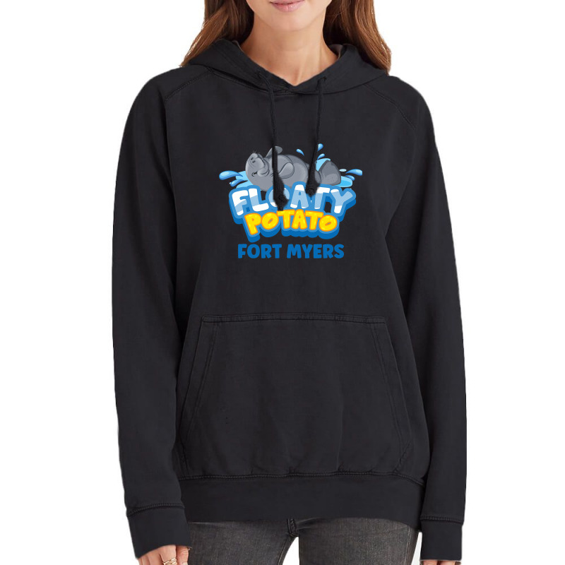 Fort Myers Florida Floaty Potato Manatee Vintage Hoodie | Artistshot