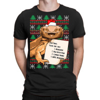 Funny Bearded Dragon Christmas Shirt Reptile Lover T-shirt | Artistshot