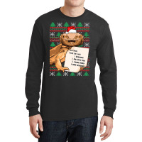 Funny Bearded Dragon Christmas Shirt Reptile Lover Long Sleeve Shirts | Artistshot