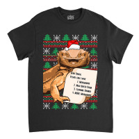 Funny Bearded Dragon Christmas Shirt Reptile Lover Classic T-shirt | Artistshot