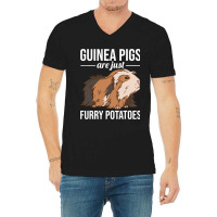 Funny Guinea Pig Are Just Furry Potatoes V-neck Tee | Artistshot