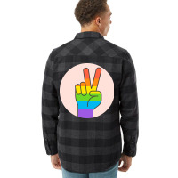 Two Fingers Rainbow Flannel Shirt | Artistshot