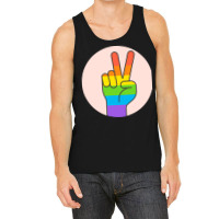 Two Fingers Rainbow Tank Top | Artistshot