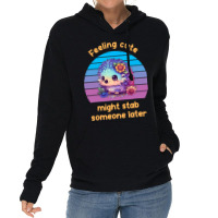 Feeling Cute Might Stab Someone Later Hedgehog Vin Lightweight Hoodie | Artistshot