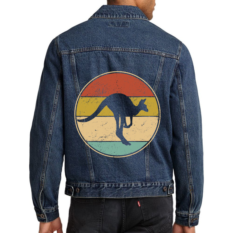 Funny Kangaroo Australian Bag Gift Men Denim Jacket | Artistshot