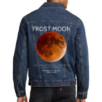 Frost Moon Partial Lunar Eclipse21 Men Denim Jacket | Artistshot