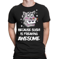 Freaking Awesome Sushi Lover Lemur Asian Food Japa T-shirt | Artistshot