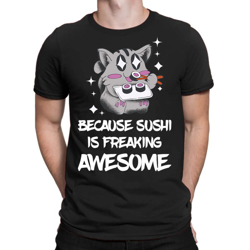 Freaking Awesome Sushi Lover Lemur Asian Food Japa T-shirt | Artistshot