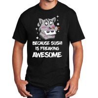 Freaking Awesome Sushi Lover Lemur Asian Food Japa Basic T-shirt | Artistshot